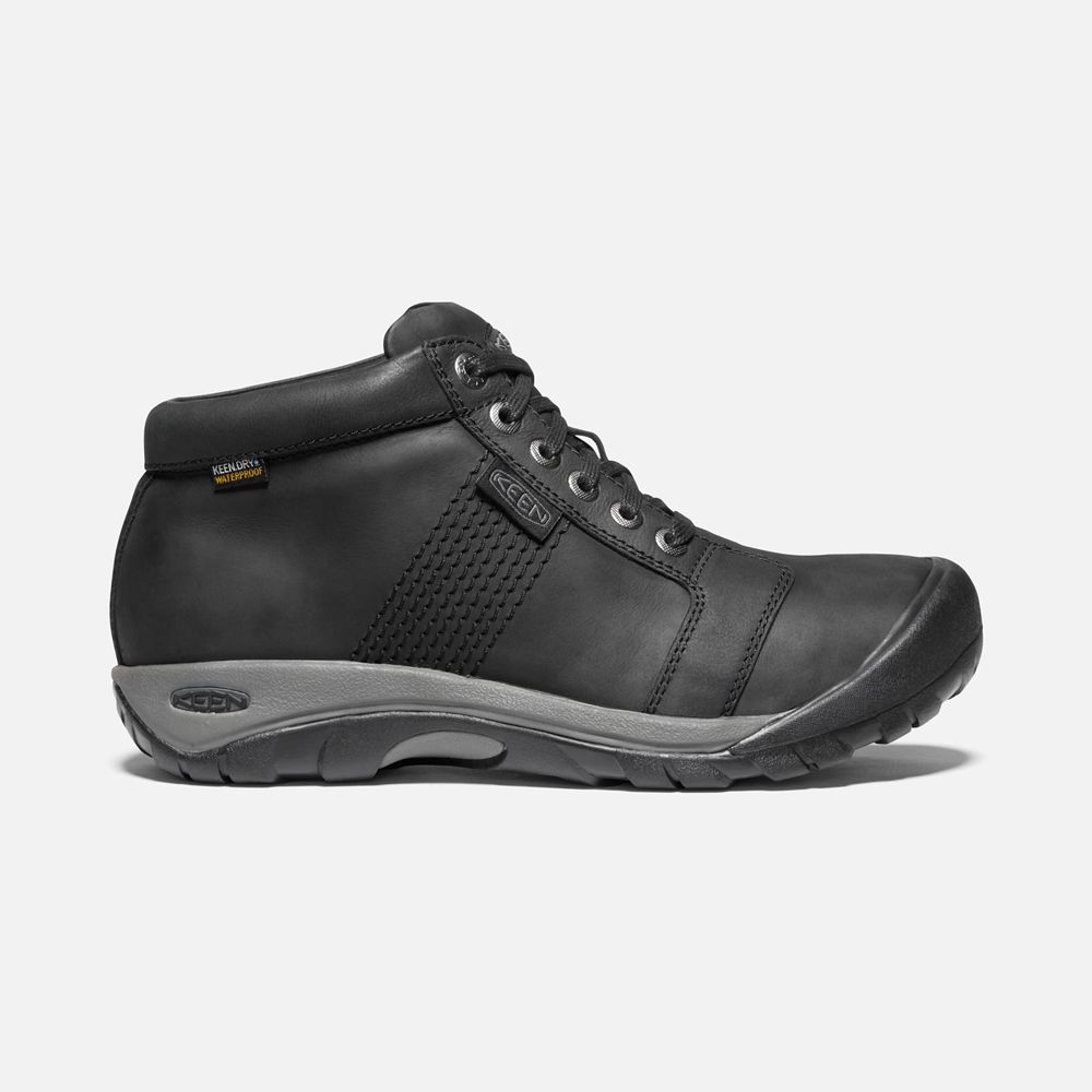 Bottes de Baskets Keen Homme Noir | Austin Waterproof | EZYTJ-9568